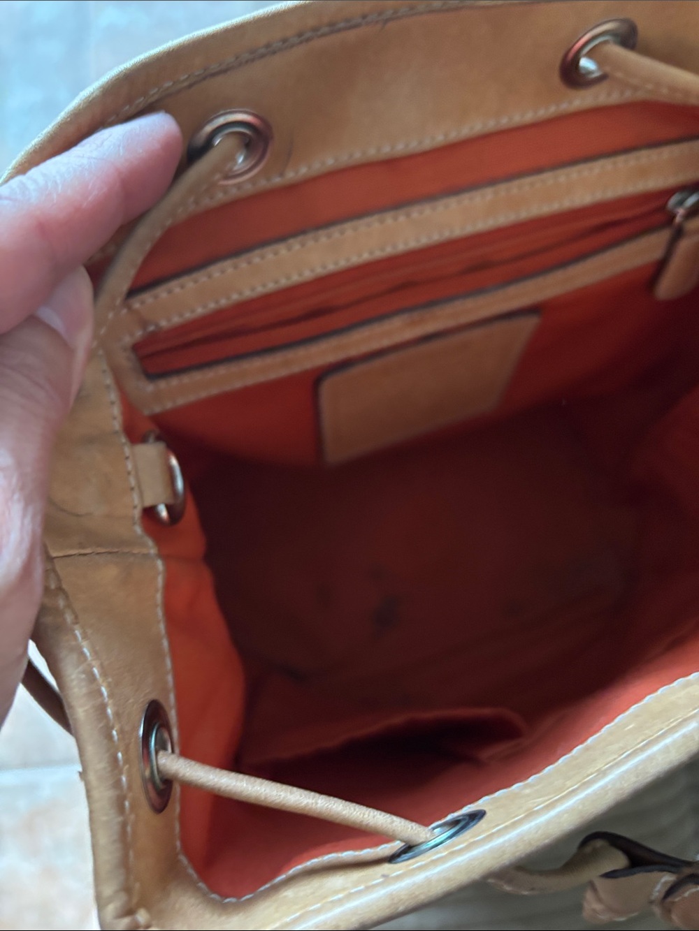 Coach Canvas Signature Backpack in Brown and Tan - Picture 7 of 9